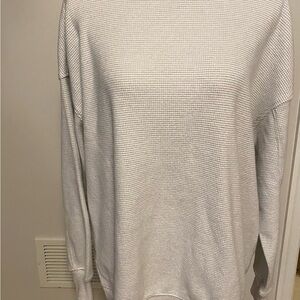 Aerie Soft Gray Waffle Knit Top
